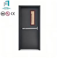 Porte coupe-feu en acier anti-déformation, construction en tôle laminée à froid solide pour une protection incendie à long terme