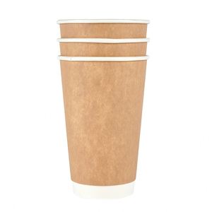 Vasos de Papel Desechables de Doble Pared Gruesos Antiescaldantes para Bebidas Calientes, Vasos de Café para el Hogar con Logotipo Personalizado - Product Image 2