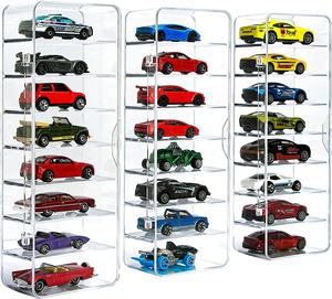 24 Toy <strong>Cars</strong> Display Case Compatible with Hot Wheels <strong>Matchbox</strong> <strong>Cars</strong> Clear Acrylic Display Case for Hot Wheels - Product Image 1