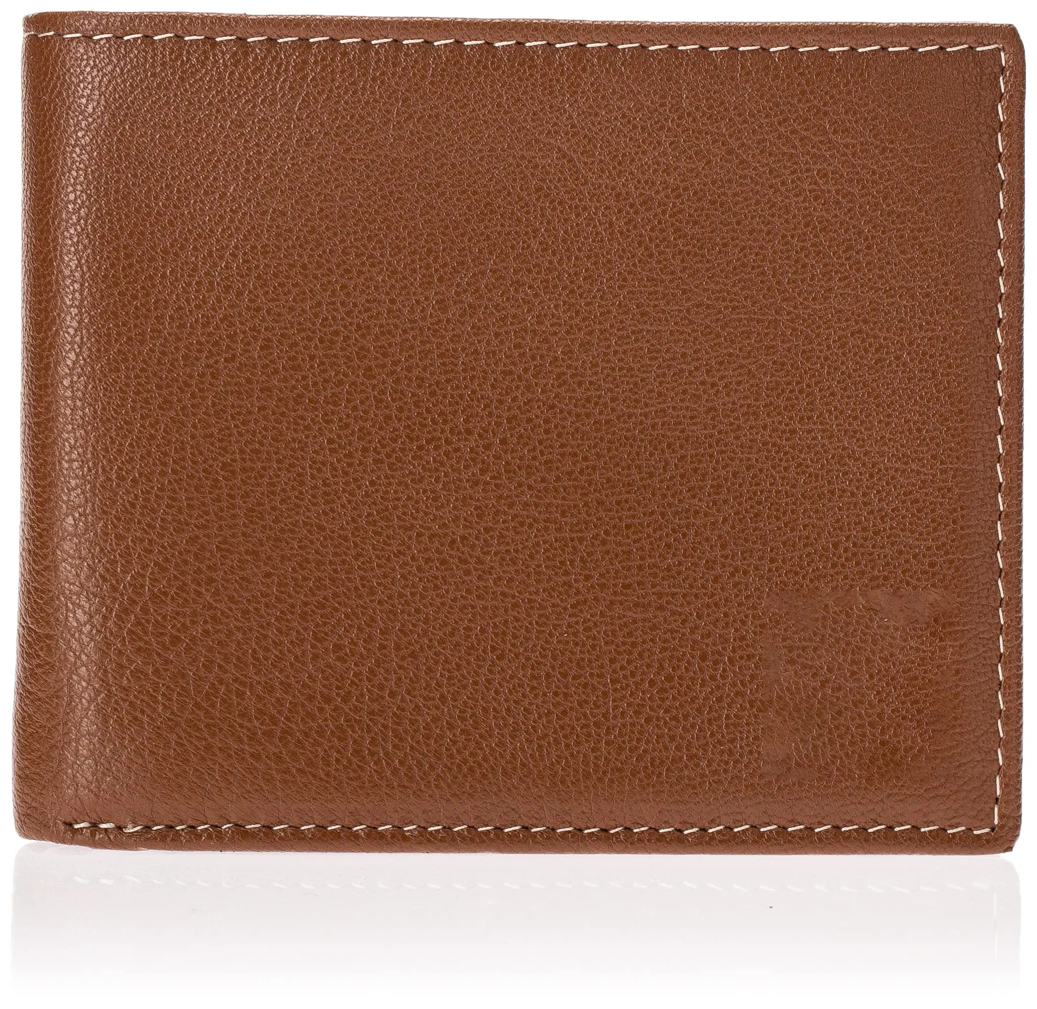 Portefeuille personnalisé en cuir véritable pour hommes, léger et portable, avec poche à rabat jointe