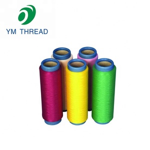 China Knitting <strong>Yarns</strong> Cone Dope Dyed DTY Black <strong>Polyester</strong> <strong>Yarn</strong> 150D 300D SD DDB - Product Image 5