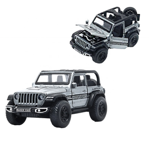JUGUETES LASIVOS de aleación de cuatro puertas, modelo de juguete fundido a presión para <span class=keywords><strong>Jeep</strong></span> Wrangler Convertible <span class=keywords><strong>Rubicon</strong></span> para colección de coches - Product Image 2