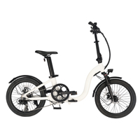 Vélo électrique pliable 20 pouces en alliage d'aluminium, moteur arrière 250W, vélo de banlieue urbain portable, E-Bike, directement de l'usine OEM