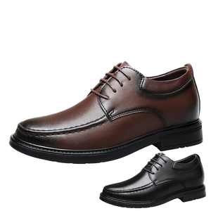 Men's Soft Comfortable Height Increasing Genuine Leather High <b>Top</b> Loafers Closed Autumn Casual Work Business Formal <b>Wedding</b> - Product Image 1