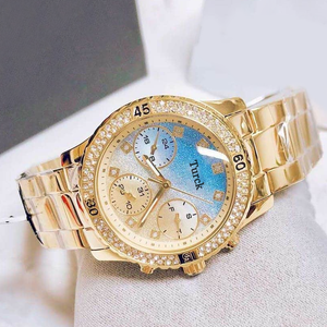 <span class=keywords><strong>Reloj</strong></span> de Lujo para <span class=keywords><strong>Mujer</strong></span>, Elegante y Ejecutivo, Movimiento de Cuarzo, Caja de Acero Inoxidable, Correa de Acero Inoxidable, Puntero de Diamantes de Alta Calidad, Estilo Diver - Product Image 2