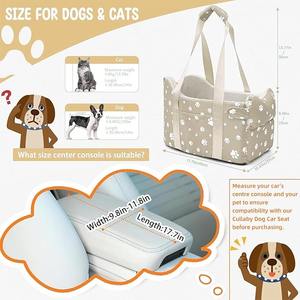 Abnehmbare und leicht zu tragende kunden spezifische Großhandel Haustier Travel Center Konsole Hund Auto Höhe Erhöhung des Sitzes - Product Image 5