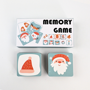 Tùy Chỉnh Giáng Sinh Bộ Nhớ Trò Chơi Memoryspel Giáo Dục Phim Hoạt Hình Trẻ Em Giấy Thẻ Nhớ Trò Chơi Cho Trẻ Em Đồ Chơi - Product Image 6