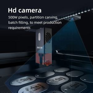 Machine de gravure laser rotative automatique DAJA D5 PRO 2025 pour la personnalisation de plaques nominatives en acrylique et de balles de lacrosse, avec accessoire rotatif pour la gravure de fruits - Product Image 2
