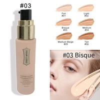 Fond de Teint Liquide Blanchissant de Haute Qualité avec Protection Solaire, Éclaircissant et Anti-Taches, Couvrance Totale