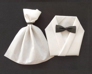 Servilletas de Papel Elegantes Blancas Impresas Personalizadas - Product Image 1