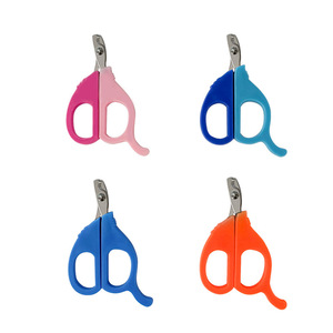 Coupe-ongles pour animaux de compagnie, lame en métal, facile à utiliser, outil de toilettage pour animaux de compagnie, orange, bleu, rose, couleur AB, 10x6.5x0.7cm, en plastique - Product Image 5