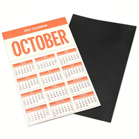 Aimants de réfrigérateur en plastique souple personnalisés, écologiques, tableau d'affichage magnétique avec calendrier, impression UV, promotionnels personnalisés