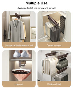 HNOSS Porte-pantalons en aluminium Cintres à vêtements coulissants pour armoire - Product Image 4