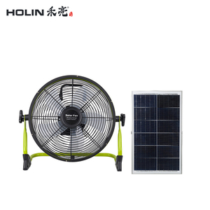 Ventilateur rechargeable de 12 pouces avec panneau solaire Ventilateur de stockage solaire électrique polycristallin 6V à 5 feuilles 12w - Product Image 5