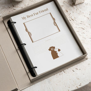 <span class=keywords><strong>Album</strong></span> <span class=keywords><strong>photo</strong></span> de table basse de luxe pour animaux de compagnie avec coffret cadeau, <span class=keywords><strong>album</strong></span> souvenir relié pour les amoureux des chiens, meilleur ami - Product Image 3