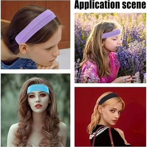 USA Pop Solid Color High Elastic <b>Headband</b> Yoga <b>Sports</b> Hair Accessories Absorbent Headscarf <b>Headband</b> Wide Edge <b>Headband</b> - Product Image 5