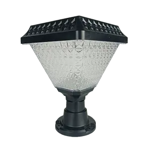 Vendita calda dissuasore prato commerciale lampada industriale all'aperto impermeabile IP65 giardino decorazione luminosa RGB solare Led pilastro luci