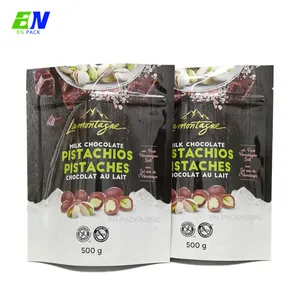 Trung Quốc 250G Matt Kết Thúc Đen Ziplock Rang Cà Phê Túi Túi Bao Bì Linh Hoạt