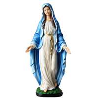 Figurines religieuses catholiques en résine personnalisées faites à la main, Vierge Marie, décoration d'intérieur, statue, options de vente en gros disponibles