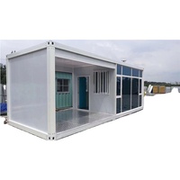 Maison conteneur préfabriquée de 20 pieds en panneaux sandwich, maison modulaire pour bureau de chantier, dortoir
