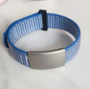 조절 가능한 사이즈 개인 맞춤형 나일론 팔찌 나일론 루프 ID 손목밴드 남성용 - Product Image 4