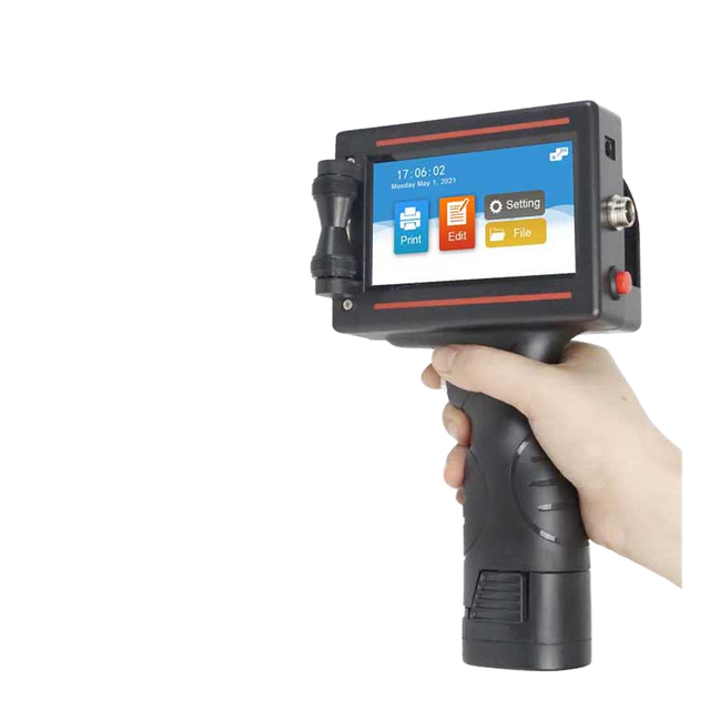 DELIOU Mini Smart Handheld Inkjet Printer Expiry Date Coding QR Code Barcode Logo Portable Handheld Thermal Inkjet Printer