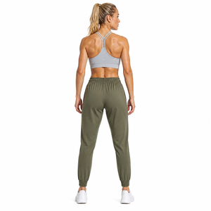 Servizio OEM/ODM di Alta Qualità, Pantaloni <span class=keywords><strong>Cargo</strong></span> da <span class=keywords><strong>Donna</strong></span> a Vita Alta, <span class=keywords><strong>Larghi</strong></span> e Casual, Autunnali, con Chiusura a Coulisse, in Misto Spandex - Product Image 3