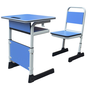 Plastic School <b>Desks</b> And Chairs For Primary Secondary Students Height Adjustable Modern Minimalist Style - Product Image 4