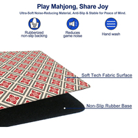 Tapis de mahjong personnalisé en néoprène 32,5"x32,5", haute densité, résistant à la décoloration, jeu fluide, offre d'échantillon gratuit
