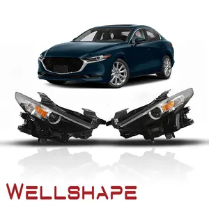 Fit Mazda 3 19'-20' Full LED Headlight Black Set