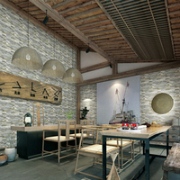 300x600 Mur extérieur Villa en pierre culturelle Maison auto-construite Concave-convexe Carreaux muraux extérieurs tridimensionnels