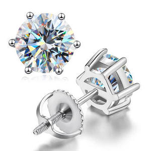 High Grade Women's Luxury Filled Natural Diamond Earrings 18k/14k/10k Gold Wedding Party Customizable Bulk Supplies New Best - Product Image 2