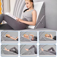 Einstellbares Memory Foam-Keil kissen mit zwei schicht iger Unterstützung Mehrzweck-Dreiecks bettkeil zum Lesen des Schlafes und zur Schmerz linderung