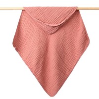Handuk Mandi Bayi Berkerudung Katun Murni Warna Solid Enam Lapis Kain Kasa Bayi Baru Lahir 80cm Buatan Khusus untuk Perdagangan Luar Negeri Penggunaan Kamar Mandi