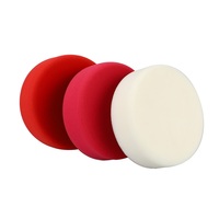 Éponge de polissage en mousse pour voiture de 150 mm, rouge, pour lustrage des roues et l'entretien des détails