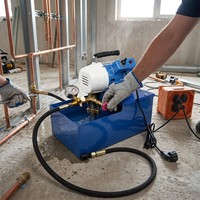 Pompe de test de pression électrique portable DSY-25 2.5MPA pour tuyaux hydrauliques, testeur de tuyaux d'eau PPR, pompe à pression à double cylindre
