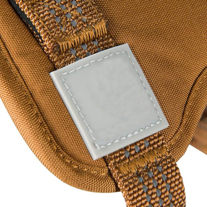 ランウィング調節可能な反射コントロールベスト犬用ハーネスS/M/Lソリッド耐久性のあるポリエステル/ナイロンパーソナライズされたジッパー付き交通用 - Product Image 3