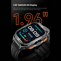 Reloj Inteligente X5 para Exteriores, Pantalla AMOLED de 1.96 Pulgadas, GPS de Doble Banda, Resistente al Agua 5 ATM, Más de 100 Modos Deportivos, SOS, Seguimiento de Salud 24/7, Resistente, para Hombre