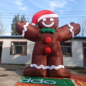Kunden spezifische aufblasbare riesige Weihnachts lebkuchen manOutdoor-Werbung aufblasbare Puppe - Product Image 1