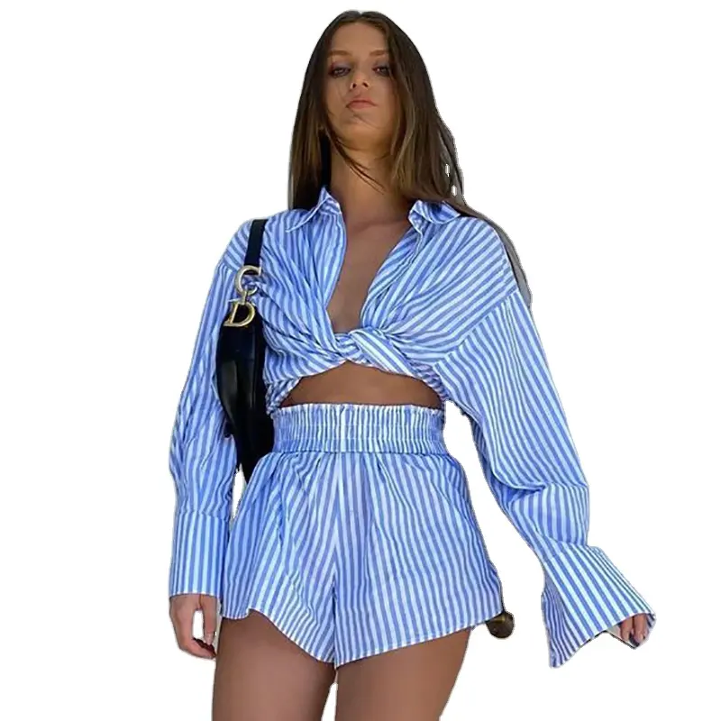 2021 vendita calda estate donne abiti abbinamenti Set adulti abbigliamento donne Sexy 2 pezzi pantaloncini Set