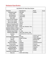 Máquina de Corte de Metal CNC SQ-350MAX para Producir Radiadores de Calor, Dimensiones Máximas L*W 1000mm*300mm