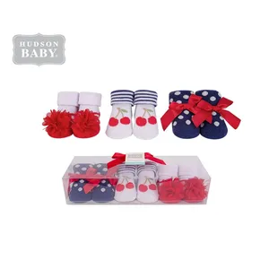 Hudson Baby носки Подарочный набор-3 PK упаковочная коробка для новорожденных детские носки из хлопчатобумажной ткани No.58294