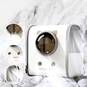 Mochila Transportadora para Mascotas, Gatos y Perros Pequeños, Impermeable, Resistente, Transpirable, con Bolsillos Dobles, Cierre de Cremallera, Correas Acolchadas Cómodas, para Exteriores - Product Image 3