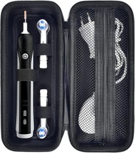 Estuche de viaje para cepillos de dientes <span class=keywords><strong>Oral</strong></span>-<span class=keywords><strong>B</strong></span>/Sonicare con bolsillo de malla - Bolsillo de malla negro para pasta de dientes y cargador, para <span class=keywords><strong>Oral</strong></span>-<span class=keywords><strong>B</strong></span> <span class=keywords><strong>Pro</strong></span> 1000 <span class=keywords><strong>2000</strong></span> - Product Image 1