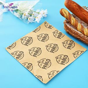 Factory Double Sided Grease Proof Wax PE Coated <b>Biodegradable</b> Food Grade Custom Logo Packaging Kraft <b>Paper</b> Roll - Product Image 5
