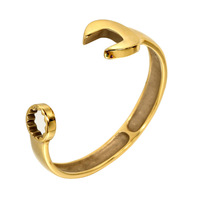 Bijoux de mode vintage en acier inoxydable clé vis bracelet bracelet