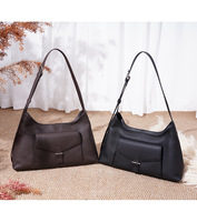 Sac à main classique en cuir véritable de première couche, grande capacité, nouvelle tendance 2027, personnalisable, vente en gros directe usine