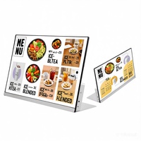 Menu de table en forme de L pour hôtel, écran tactile capacitif multi-touch 21,5'' 23,8'', CMS basé sur le cloud, commande de repas en libre-service, OEM