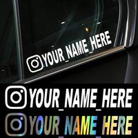 Autocollants en vinyle tendance pour moto et voiture, idéaux pour Instagram, Facebook, YouTube, Pegatinas Coche