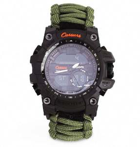 Free Sample <b>Outdoor</b> Mens Gift Waterproof Emergency 6-in-1 Camping Survival Paracord <b>Watch</b> - Product Image 3